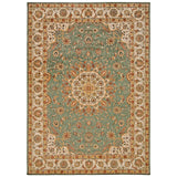 BAB02 Teal-Traditional-Area Rugs Weaver