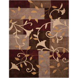CON01 Brown-Patchwork-Area Rugs Weaver
