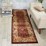 ANT05 Burgundy-Traditional-Area Rugs Weaver