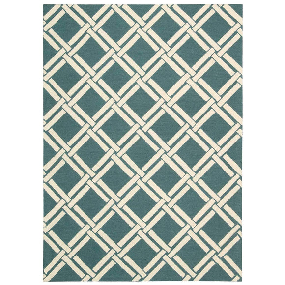 LIN04 Teal-Casual-Area Rugs Weaver