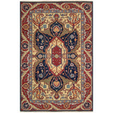 S163 Navy-Traditional-Area Rugs Weaver