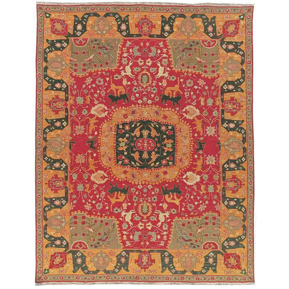 SK63 Red-Traditional-Area Rugs Weaver