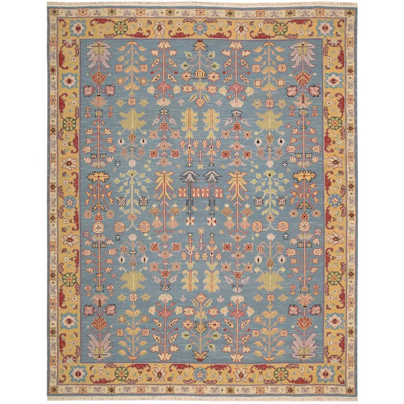 SK92 Blue-Traditional-Area Rugs Weaver