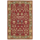 SK92 Burgundy-Traditional-Area Rugs Weaver