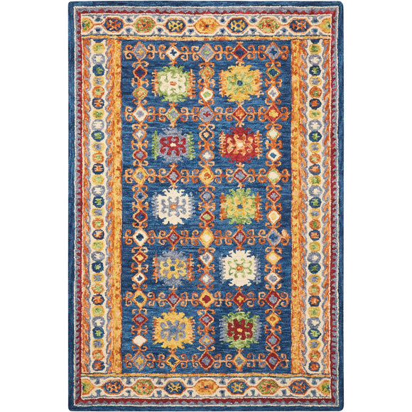 VIB09 Navy-Transitional-Area Rugs Weaver
