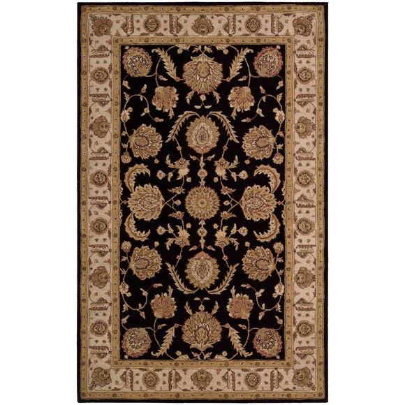 HE19 Black-Traditional-Area Rugs Weaver