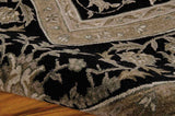 HE29 Black-Traditional-Area Rugs Weaver