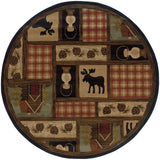 HUD 1067A-Casual-Area Rugs Weaver