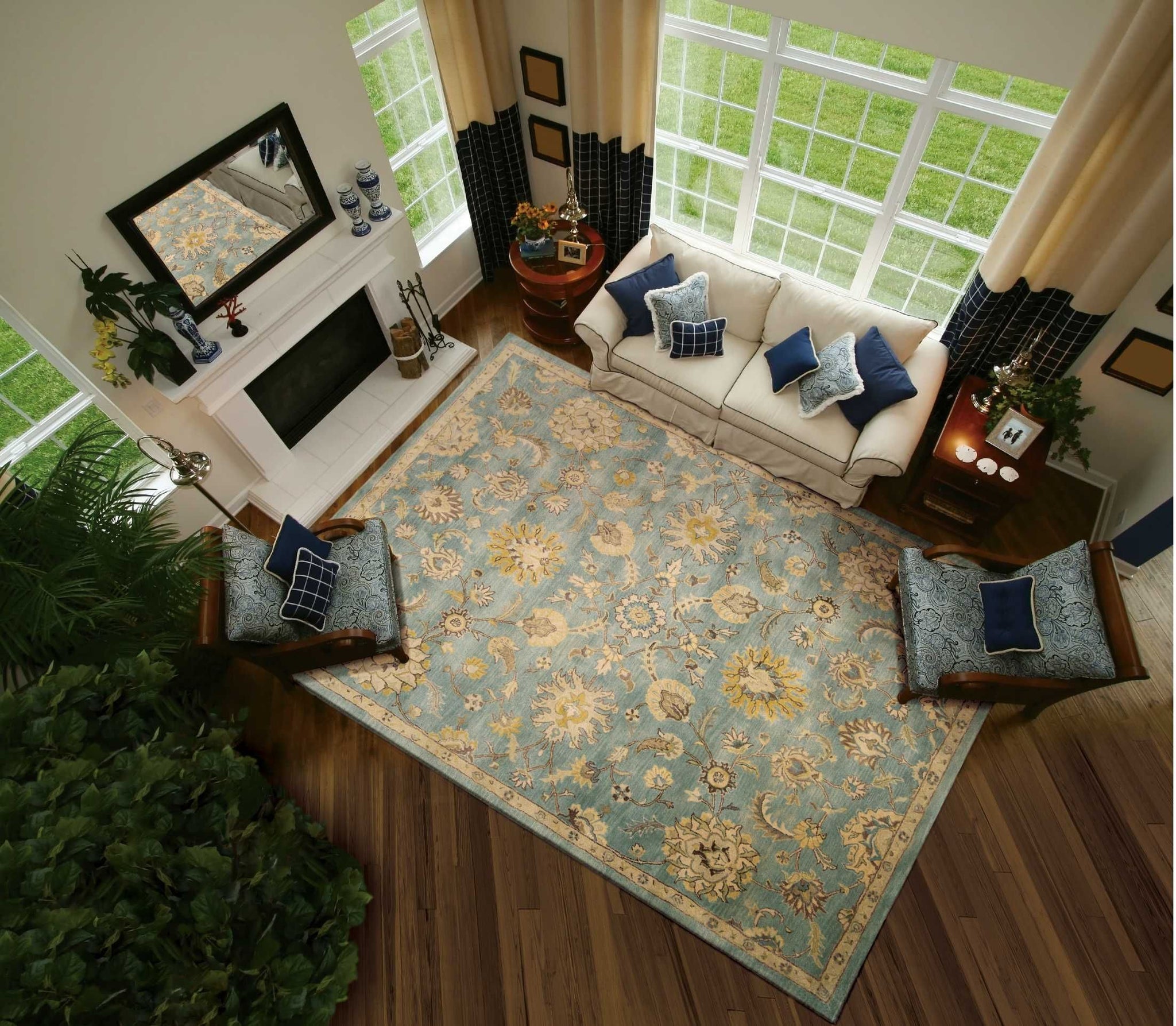 Nourison Jaipur Light Blue Area Rug– Area Rugs Weaver